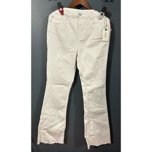 NWT Good Hart By Matilda Jane Azalea White High Rise Flare Jeans Women's Size 10